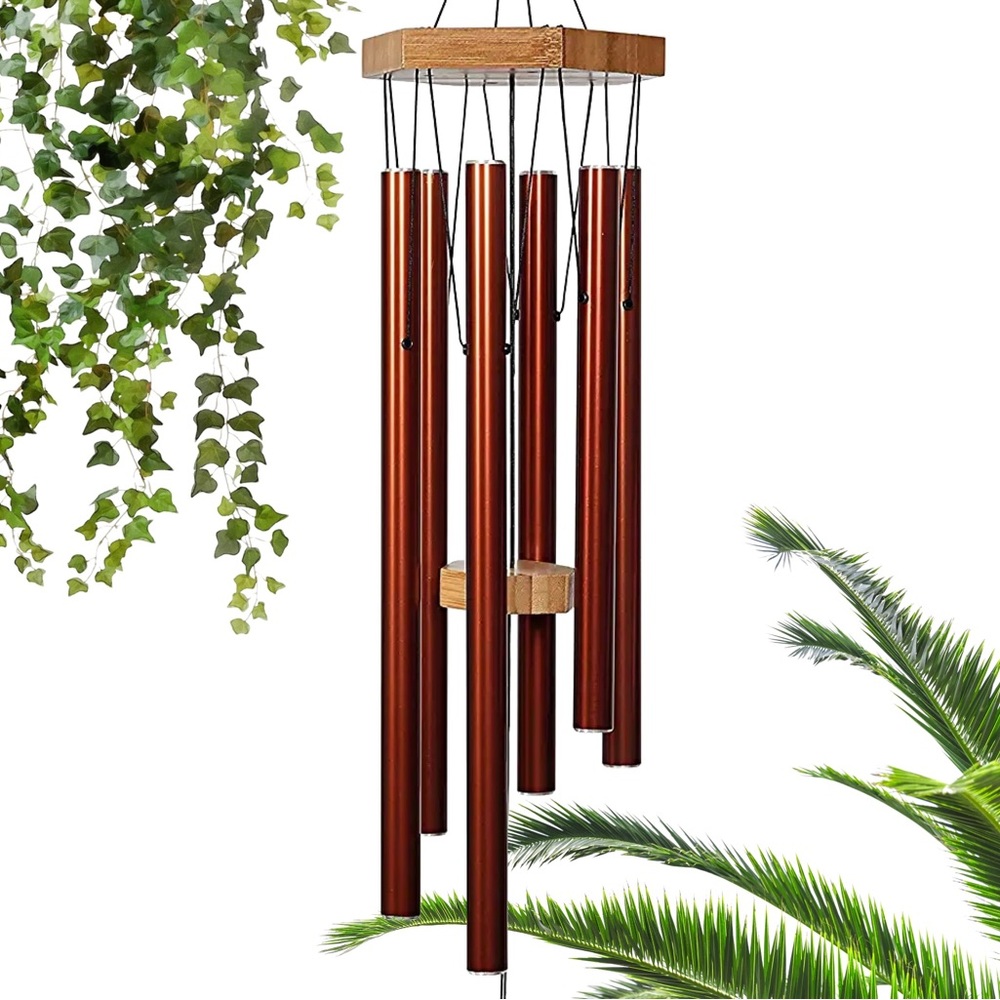 UpBlend Outdoors Wailua Chime 29-Inch  Copper Red Aluminum Chime Like-new